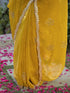 Vasthrlay Sequins Embroidery Peach Saree