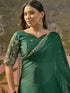 Vasthrlay Sequins Embroidery Black Saree
