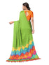 Vasthrlay Bandhani Printed Unstitched Red Saree