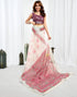 Vasthrlay Unstitched Readymade Traditional Pink Saree