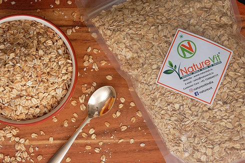 NatureVit Rolled Oats | Gluten-Free| High-Fiber| Protein-Rich Wholegrain Breakfast