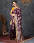 Vasthrlay Banarasi Jacquard Unstitched Pink Saree