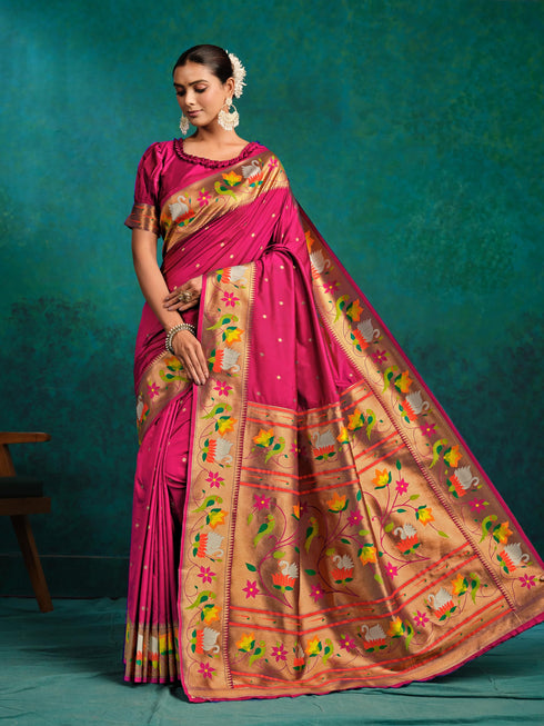 Vasthrlay Paithani Woven Saree