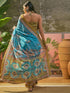 Vasthrlay Shimmer Georgette Unstitched Black Saree