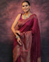 Vasthrlay Banarasi Kanjivaram Unstitched Teal Saree