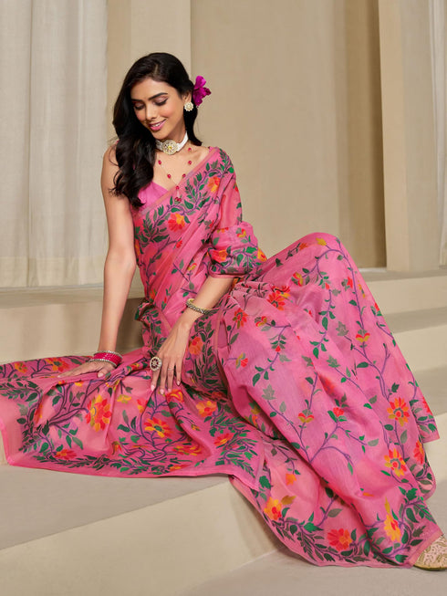 Vasthrlay Cotton Woven Saree