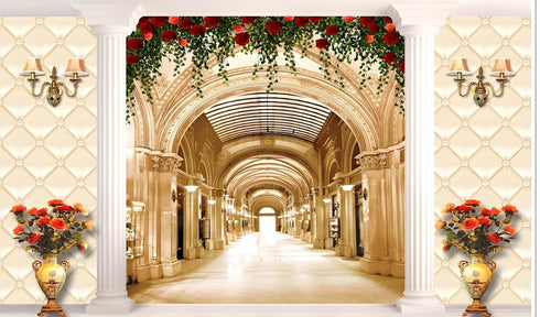 Backdropon Decorative Flower Background Backdrop Curtain