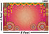Backdropon Hanging Flowers with Rangoli Design
