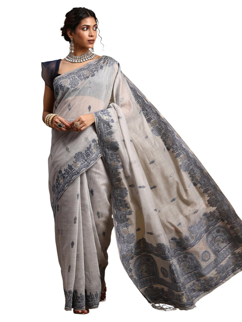 Vasthrlay Cotton Unstitched Saree