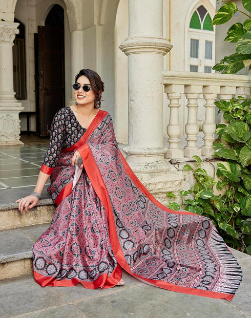 Vasthrlay Abstract Pattern Printed Az Ys Pratika Ethnic Wear