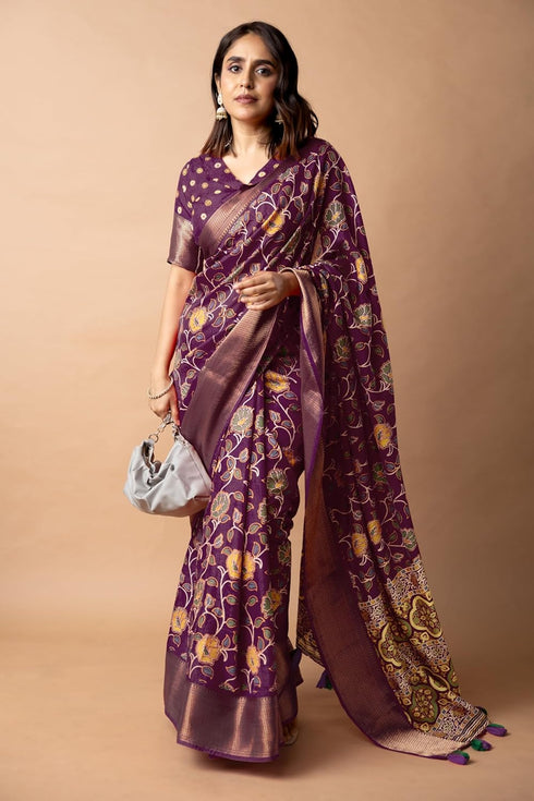 Vasthrlay Fashion Peacock Printed Ethnic Wear