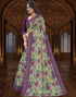 Vasthrlay Women's Cotton Kalamkari Wedding Saree With Blouse Piece