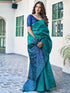 Vasthrlay Banarasi Jacquard Unstitched 3697s120n Teal