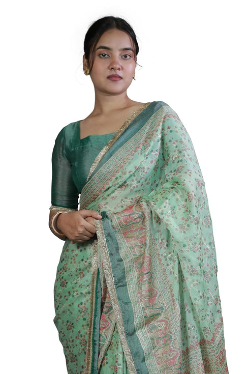 Vasthrlay Fashion Chiffon Madhubani Printed Ethnic Wear