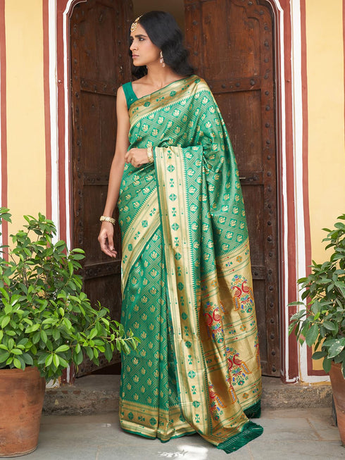 Vasthrlay Paithani Unstitched Saree