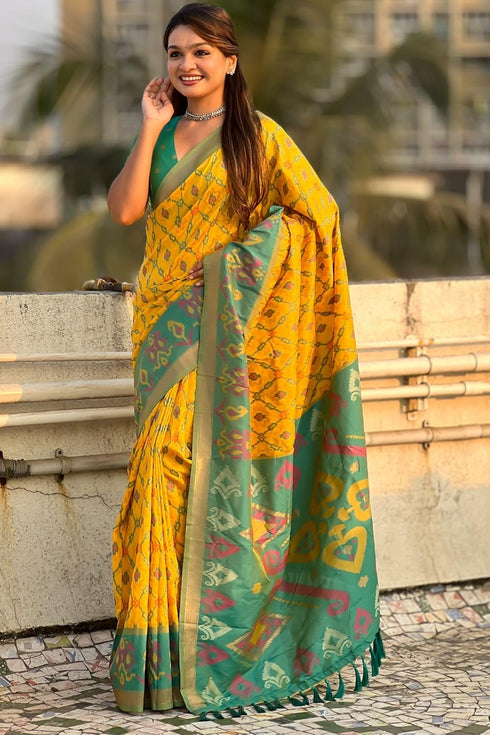 Vasthrlay Kanjivaram Patola Unstitched Ethnic Wear