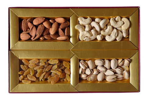 NatureVit Dry Fruits Gift Pack Cashew| Almond| Pistachios & Raisins