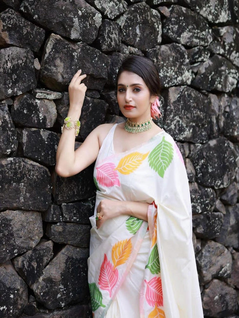 Vasthrlay Banarasi Border Saree