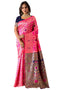 Vasthrlay Pink Silk Saree