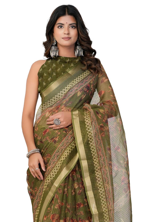 Vasthrlay Fashion Polyester Printed Black Ethnic Wear