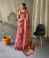 Vasthrlay Pink Printed Unstitched Saree