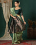 Vasthrlay Banarasi Kanjivaram Unstitched Beige Saree