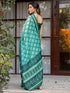 Vasthrlay Shimmer Printed Unstitched Light Green Saree