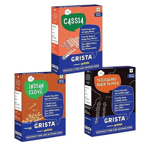 CRISTA SERIOUSLY PURE AND NOTHING MORE Daily Whole Spices (Masala) Combo