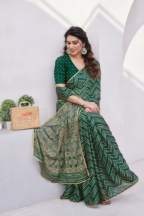 Vasthrlay Fashion Georgette Sequins Navy Ethnic Wear