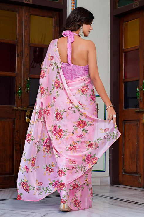 Vasthrlay Fashion Chiffon Georgette Dusty Ethnic Wear