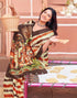 Vasthrlay Womens Abstract Unstitched Off White Saree