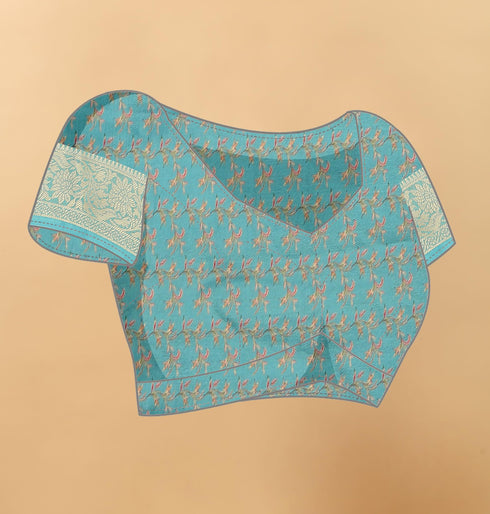 Vasthrlay Kanjivaram Traditional Unstitched Saree