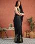 Vasthrlay Womens Printed Unstitched White Saree