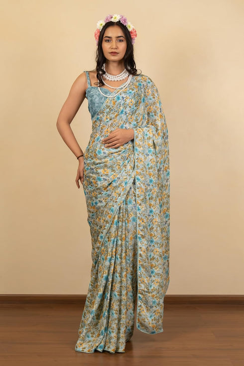 Vasthrlay Fashion Chiffon Printed Ethnic Wear