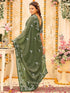 Vasthrlay Vichitra Printed Mauve Saree
