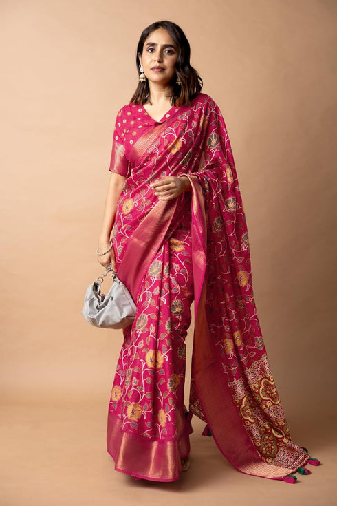 Vasthrlay Fashion Peacock Printed Ethnic Wear