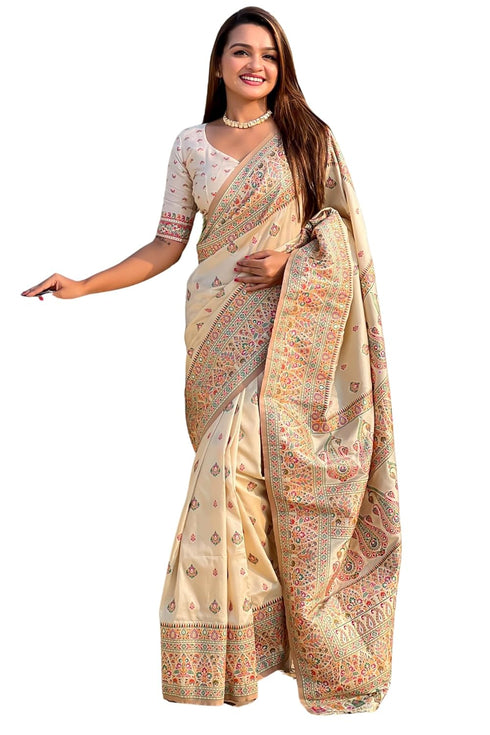 Vasthrlay Kanjivaram Unstitched Blouse Ethnic Wear