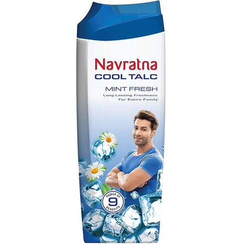 Navratna Cool Mint Fresh Talc Powder
