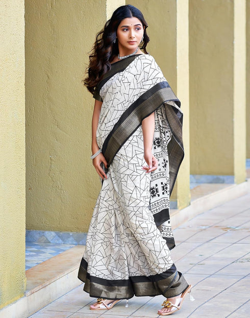 Vasthrlay Printed Weaving Unstitched Red Saree