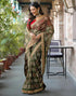 Vasthrlay Bandhani Embroidery Unstitched Dusty Pink Saree