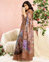 Vasthrlay Chanderi Printed Unstitched Beige Saree