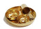 Hammered Brass Solid Dinner Thali Set -5 Pieces