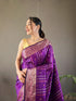 Vasthrlay Women's Kanjivaram Cotton Unstitched Saree