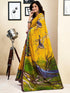 Vasthrlay Womens Printed Multicolour Saree With Unstitched Blouse Piece