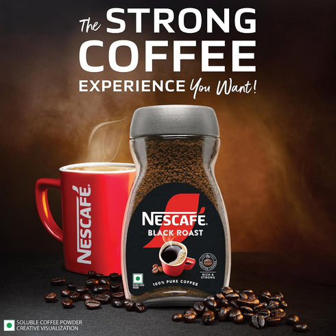 Nescafe Black Roast Instant Coffee 90g
