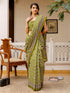 Vasthrlay Womens Printed Unstitched Red Saree