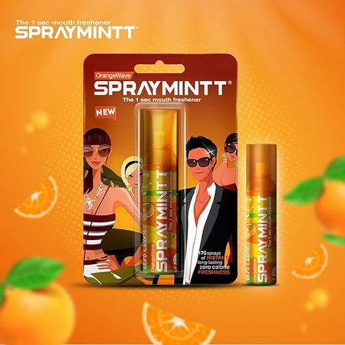 Spraymintt Mouth Freshener | Mukhwas| Orangewave Flavour