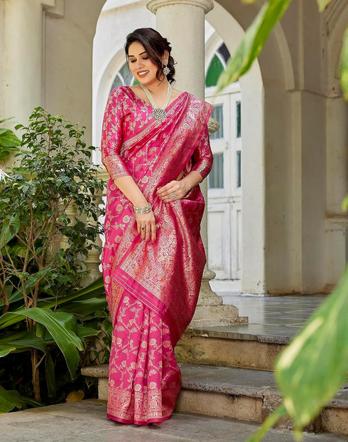 Vasthrlay Kanjivaram Banarasi Wedding Sari Az Ys Shakshi Saree