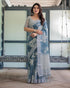 Vasthrlay Floral Prints Tasseled Saree