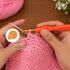 Crochet Hook with Soft Plastic Handle, Aluminium Knitting Needle, Weaving & Yarn Craft